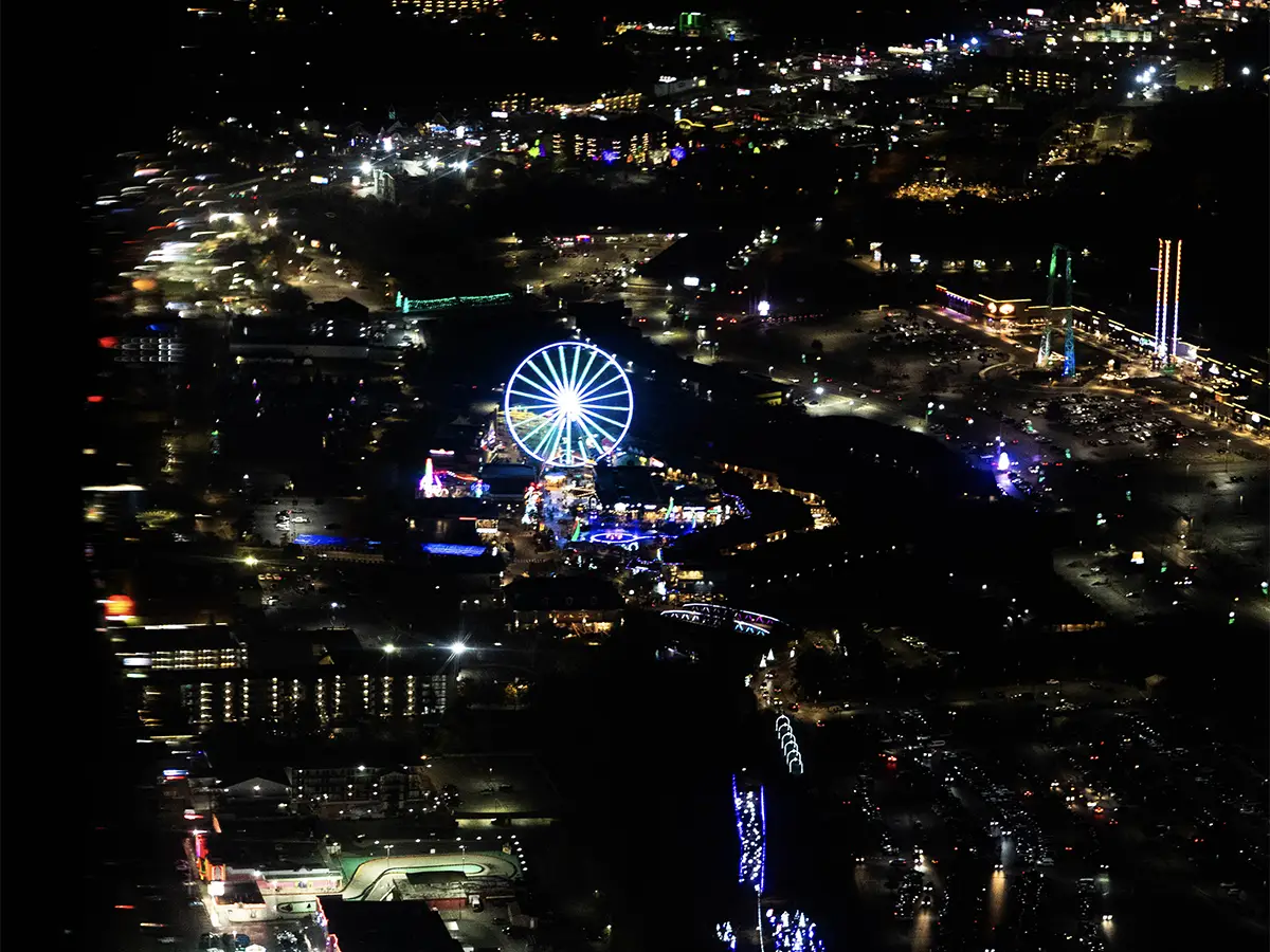 Smoky Mountain Winterfest Lights Helicopter Ride Book Now